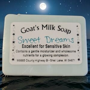 1 Home-made Amish Goat's Milk Soap Bar "Sweet Dreams" Borntregers Bundle 3/$15